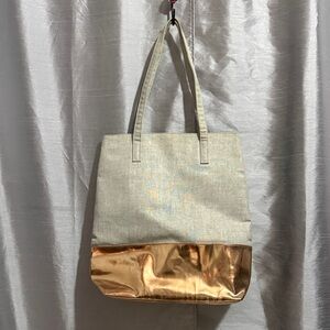 Elegant Gold and Cream Tote Bag
